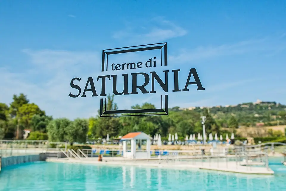 Thermal pools at the Terme di Saturnia resort